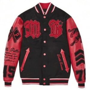 Pelle Pelle New Varsity Red Plush Jacket