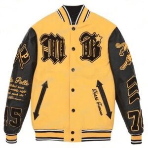 Pelle Pelle New Varsity Yellow Plush Jacket
