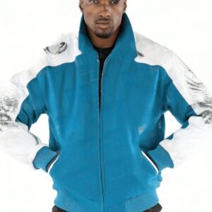 Pelle Pelle Scripted Turquoise Jacket