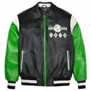 World Famous Soda Club Green Plush Jacket
