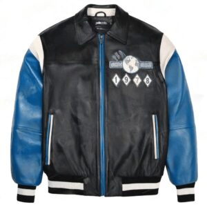 World Famous Soda Club Blue Plush Jacket