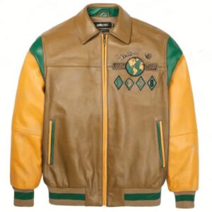 World Famous Multicolor Brown Soda Club Plush Jacket