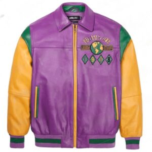 World Famous Multicolor Purple Soda Club Plush Jacket