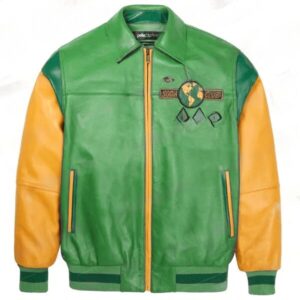 World Famous Multicolor Green Soda Club Plush Jacket