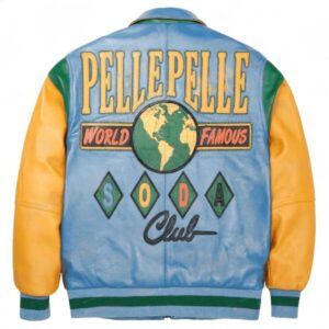 World Famous Multicolor Light Blue Soda Club Plush Jacket