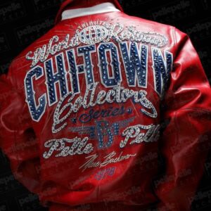 Chi-Town Pelle Pelle Red Leather Jacket