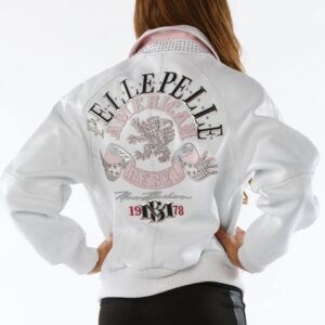 Ladies Pelle Pelle American Rebel White Jacket