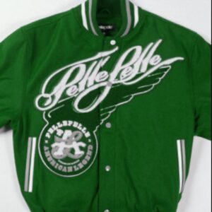 Pelle Pelle American Legend Varsity Green Jacket