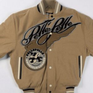 Pelle Pelle American Legend Light Brown Varsity Jacket