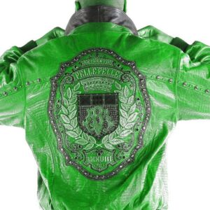 Pelle Pelle Authentic Marc Buchanan Mens Light Green Jacket