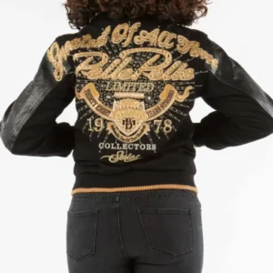 Pelle Pelle Black Greatest Of All Time Varsity Jacket