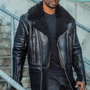 Pelle Pelle Mens Black Leather Coat