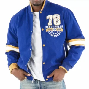Pelle Pelle Blue Superior 78 Wool Jacket