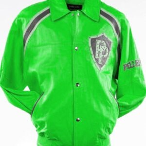 Pelle Pelle Bright Green Varsity Jacket