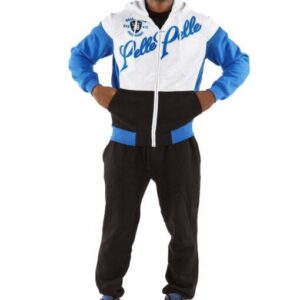 Pelle Pelle Colorblocked In Medium Blue Tracksuit