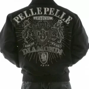 Pelle Pelle Diamonds Black Made for King Jacket