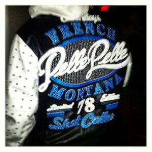 Pelle Pelle French Montana 78 Blue & Black Jacket