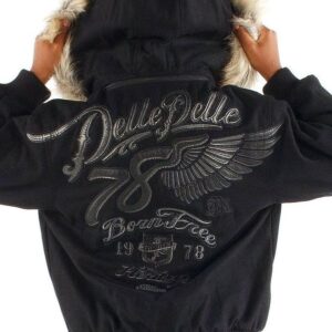 Pelle Pelle Kids 78 Born Free Black Wool Jacket