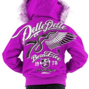 Pelle Pelle Kids 78 Born Free Light Purple Wool Jacket