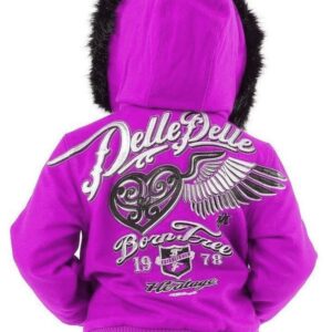 Pelle Pelle Kids Born Free Heritage Purple Jacket
