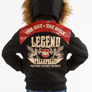 Pelle Pelle Kids The One The Only Black Hooded Jacket