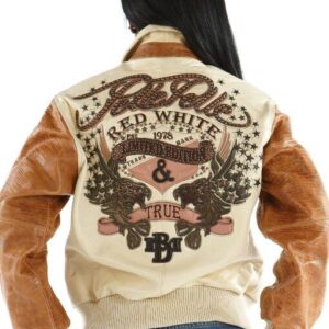 Pelle Pelle Ladies Red White & True Cream Jacket