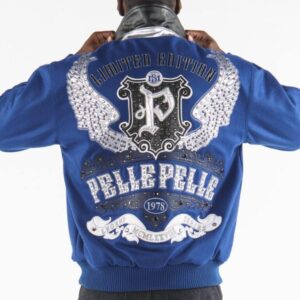 Pelle Pelle Limited Edition Blue Wool Jacket