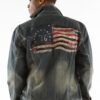 Pelle Pelle MB American Flag Gray Jacket