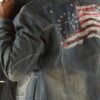 Pelle Pelle MB American Flag Gray Jacket - Image 3