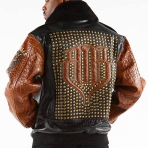 Pelle Pelle MB Bomber Brown Leather Jacket