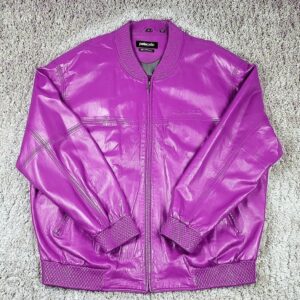 Pelle Pelle Marc Buchanan Custom Light Purple Leather Jacket