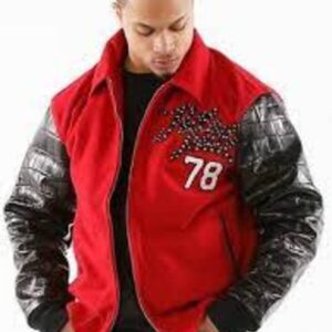 Pelle Pelle Marc Buchanan Legendary Wool Varsity Leather Jacket 