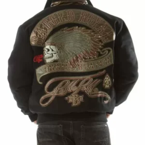 Pelle Pelle Black Badged Royal Trail Blazer Wool Jacket