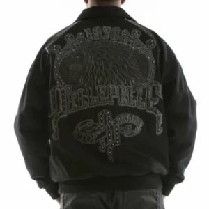 Pelle Pelle Black Top Brass Wool Jacket