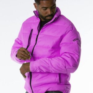 Pelle Pelle Mens March Buchanan Purple Puffer Jacket