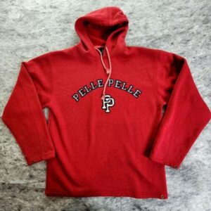 Pelle Pelle Mens Red Pullover Hoodie