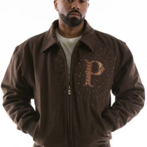 Pelle Pelle Snakeskin Dragon Brown Jacket