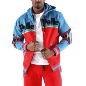 Pelle Pelle Mens Vintage Red & Blue MB Tracksuit