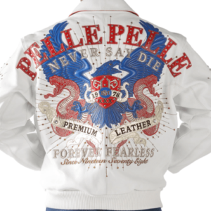 Pelle Pelle Never Say Die Leather White Jacket