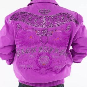 Pelle Pelle Light Purple All For One Studded Jacket