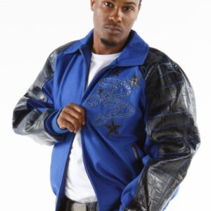 Pelle Pelle Reign Supreme Blue Wool Jacket