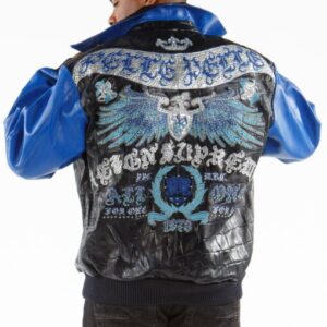 Pelle Pelle Reign Supreme Blue Leather Jacket