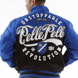 Pelle Pelle Revolution Black and Blue Jacket