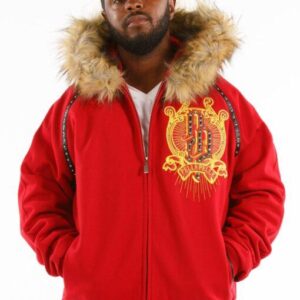 Pelle Pelle Top Brass Red Fur Coat
