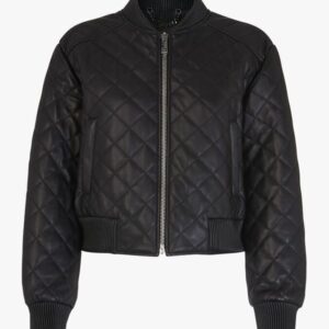 Pelle Pelle Womens Million Dollar Black Quilted Leather Jacket