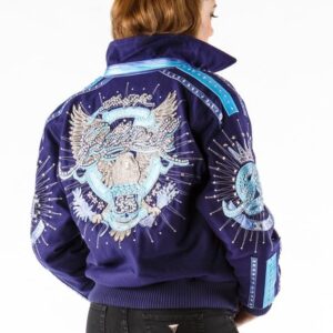 Pelle Pelle Womens Ultimate Signature Purple Wool Jacket