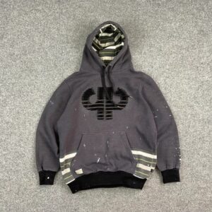 Pelle Pelle Womens Vintage Gray Hoodie