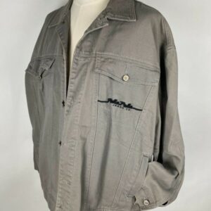 Vintage Pelle Pelle Marc Buchanan Grey Light Wash Denim Jacket