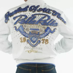 Pelle Pelle White Greatest Of All Time Leather Jacket