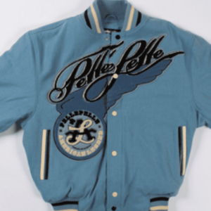 Pelle Pelle American Legend Light Blue Varsity Jacket
